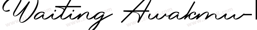 Waiting Awakmu字体转换